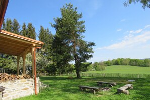 Utsikt från stugan [sommar]