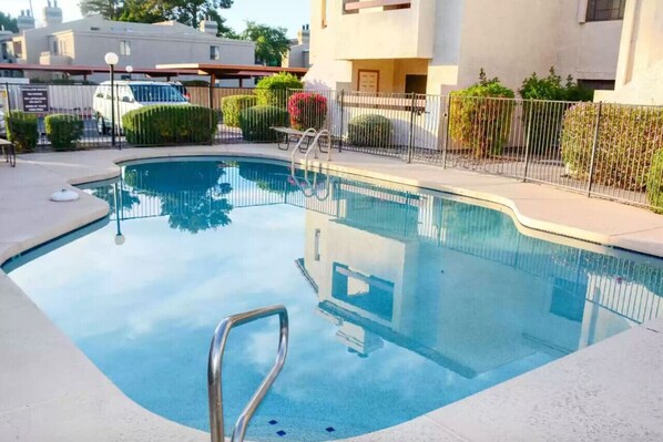 Take a swim or lay out in the pool area! Pool key can be found in the house manual binder.