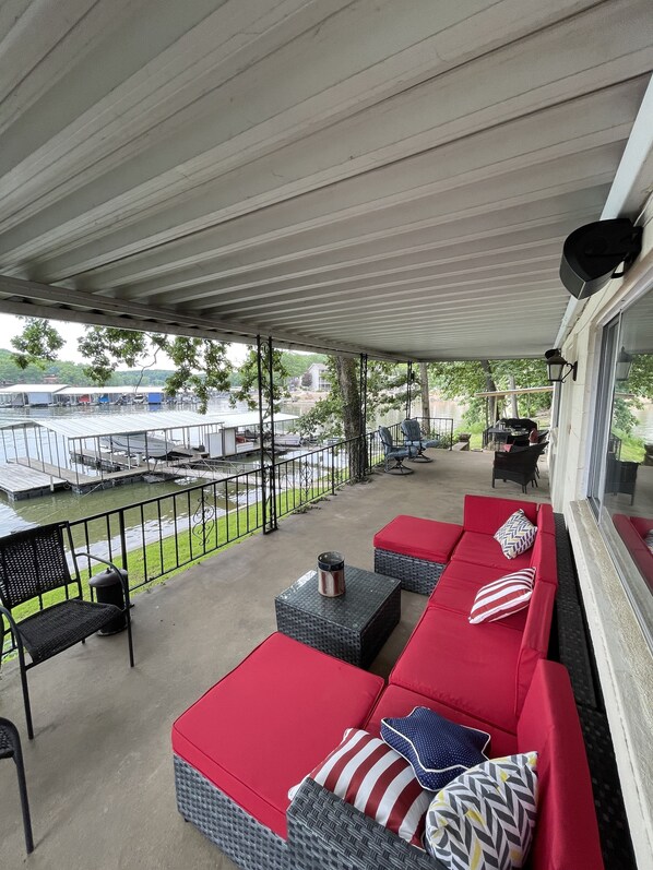 Quiet and relaxing covered patio