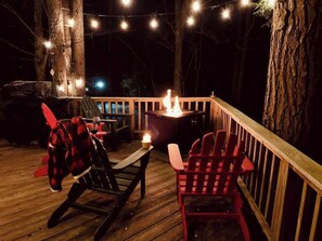 Fire Table * Adirondack Chairs * Private Setting = Perfection!
