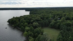 Arial view of property.