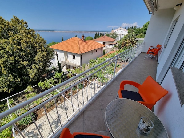 Balcony. with sea view