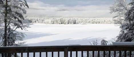 Winter view from back deck