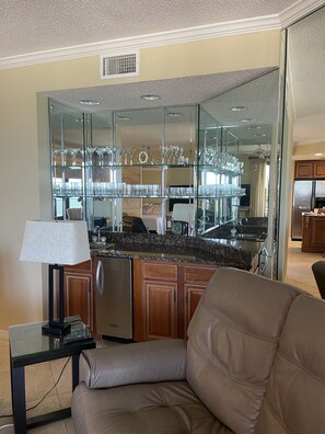 Wet Bar with sink and ice maker