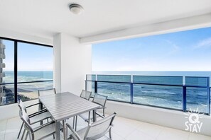 The picturesque ocean view from the balcony😻