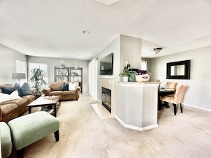 Living Room & Dining Area (Entry Landing/Welcome Book)