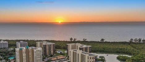 Gorgeous sunset views over the Gulf.