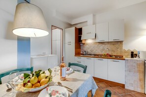 Kitchen and dining area