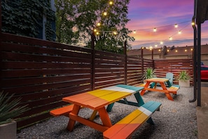 Relax in the ambiance of our outdoor common area