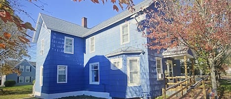 The Blue House in Bemus Point