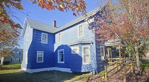 The Blue House in Bemus Point