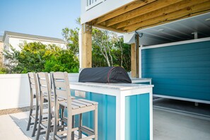 Outdoor Kitchen Bar by Pool Area