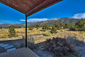 Stunning mountain views, and real privacy from the front deck.