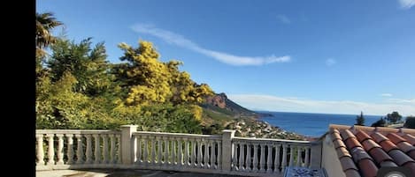 Vue de la terrasse privative 