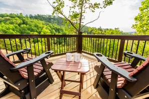 Relax on the Gliding Rocking Chairs and take in the beautiful views