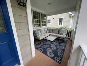 Covered Front Porch with Sectional 