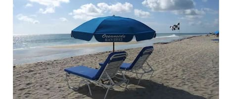 FREE - 2 Beach chairs and umbrella included with your stay!