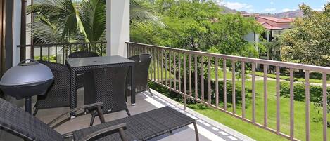 Enjoy tropical views from your private terrace!