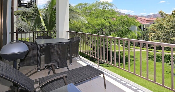 Enjoy tropical views from your private terrace!