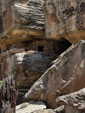 Indian ruin in canyon behind cabin. 