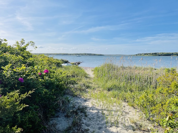 Private beach on Megansett Harbor
