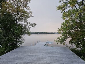 View from your private dock and lakeside deck.