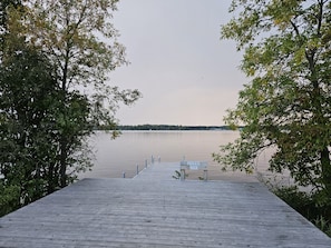 View from your private dock and lakeside deck.