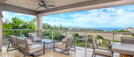 Relax on your Private Lanai with Ocean Views