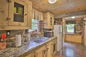 Kitchen | 1st Floor | Coffee Maker | Wood-Burning Stove | Toaster