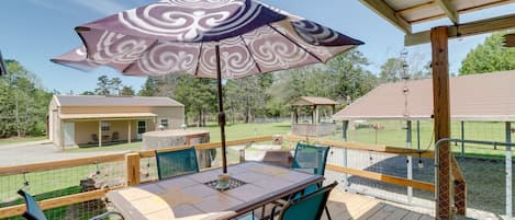 Tumbling Shoals Vacation Rental | 3BR | 2BA | Stairs Required to Access