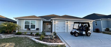 Beautiful updated landscaping and front patio.