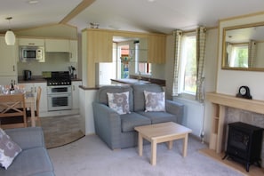 Living room towards kitchen/diner