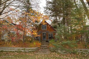 Fall photo from lake-side.  Very private and quiet.