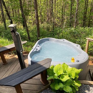 Hot Tub overlooks the Forest