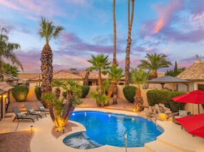Exclusively private backyard oasis.