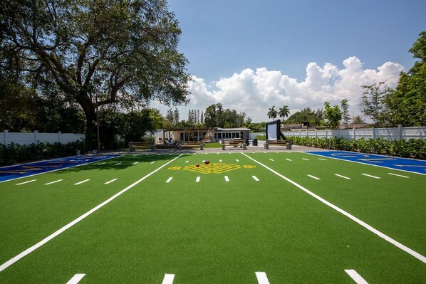 Welcome to GlamHomes. Where else would you find an Football Field JUST for you?