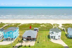 Beachfront home located in Bay Harbor neighborhood