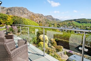 view from Hilltop in Coniston in the Lake District