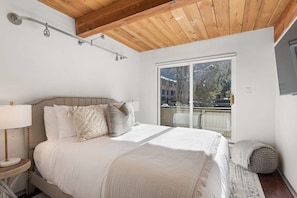 Master bedroom with private balcony