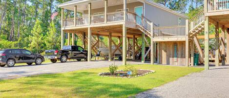 Dauphin Island Vacation Rental | 1BR | 1BA | 800 Sq Ft | Stairs Required