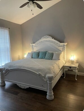 Master bedroom King size bed