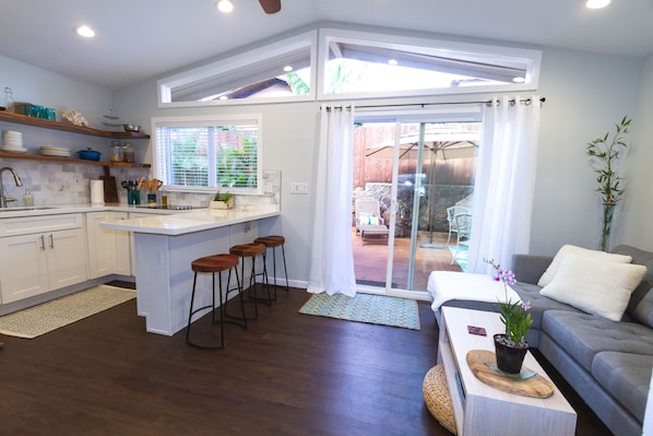 Living room and Kitchen