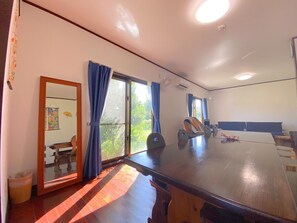 Living room filled with light