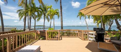 Amazing water views from your private porch