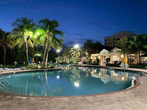 night pool shot