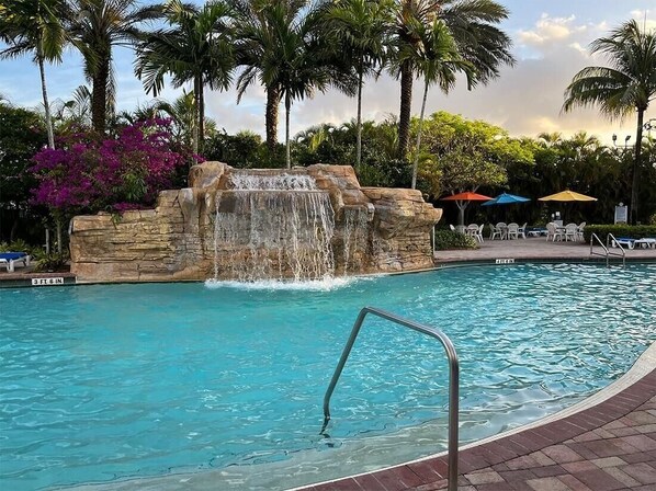 Pool With Waterfall