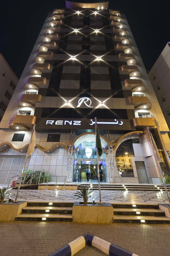 Front of property – evening/night
