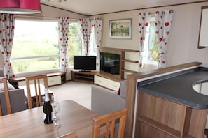 Dining area towards living room