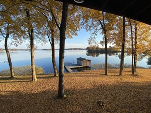 View from patio (under the deck).