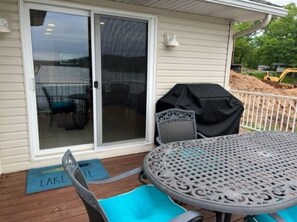 Deck dining area